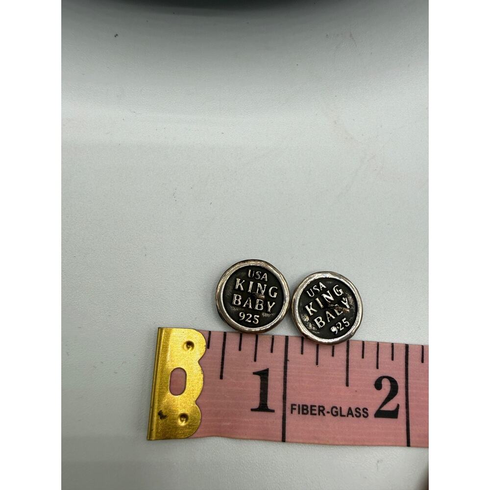 RARE COIN King Baby Sacred Heart Sterling Silver 925 Earrings Retired NEW HSN - Picture 8 of 9